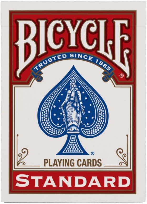 Bicycle Standard Rider Back Playing Cards, Poker Size, 12 Pack, Classic Decks of Cards for Poker, Blackjack, Casino Games & Family Game Night