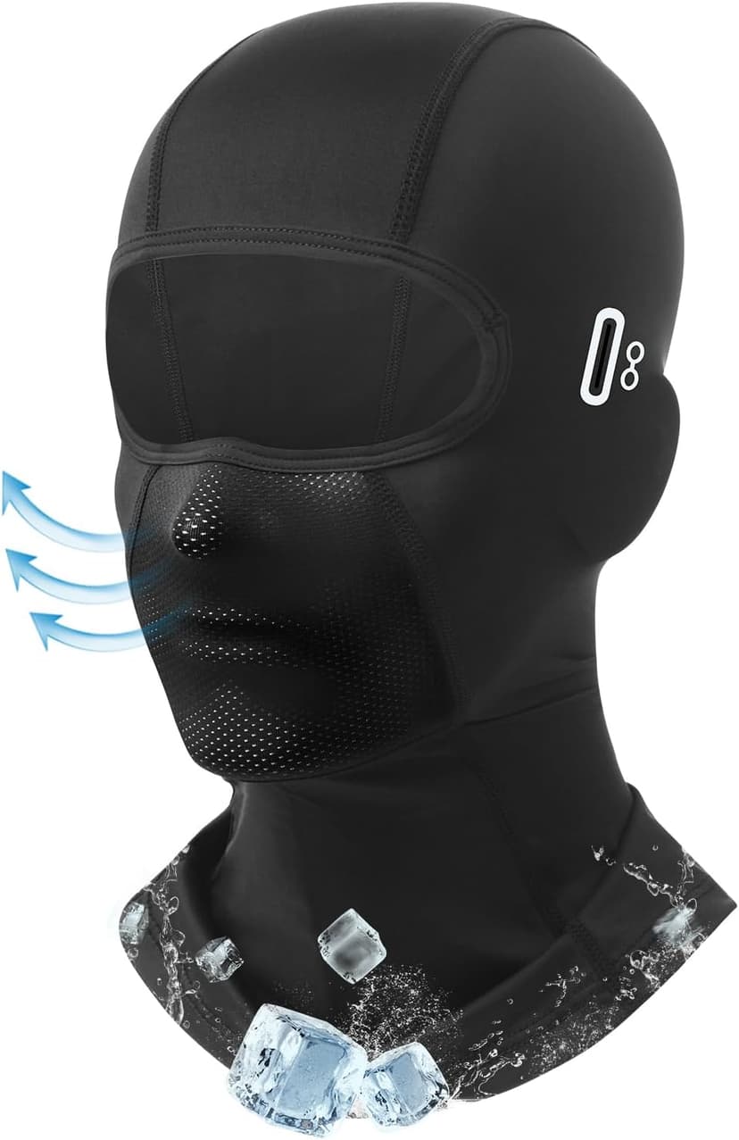 Balaclava Face Mask with Glasses Holes for Men Women Summer Cooling Shiesty Mask Sun UV Protection for Motorcycle Work Ski