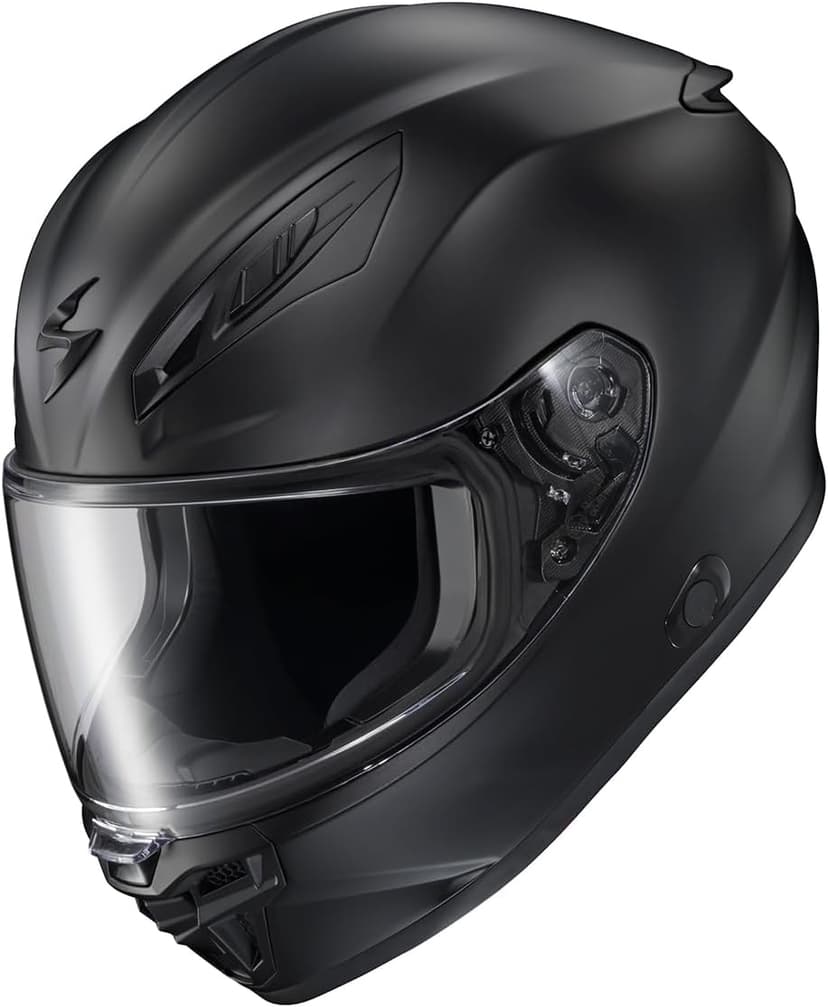 ScorpionEXO R430 Full Face Street Motorcycle Helmet with Bluetooth Ready Speaker Pocketss DOT/SNELL Approved Solid (Matte Black - X-Large)