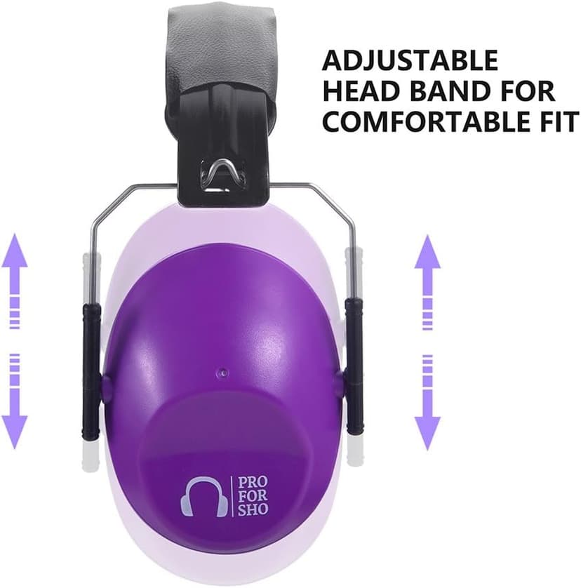 Pro For Sho 34dB Hearing Protection Ear Muffs – Highest NRR Compact Design Ear Protection for Loud Events & Sensory Use
