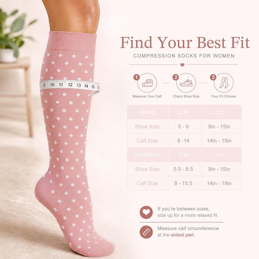 Laite Hebe 4 Pairs-Compression Socks for Women&Men Circulation-Best Support for Nurses,Running,Athletic B0B3RFNH1G