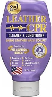 Leather CPR Cleaner & Conditioner 18oz - Cleans, Conditions, Restores & Protects Leather Furniture, Handbags, Car Seats, Interior, Jackets, Boots, Purses, Shoes, Couch, Saddles, Tack & More