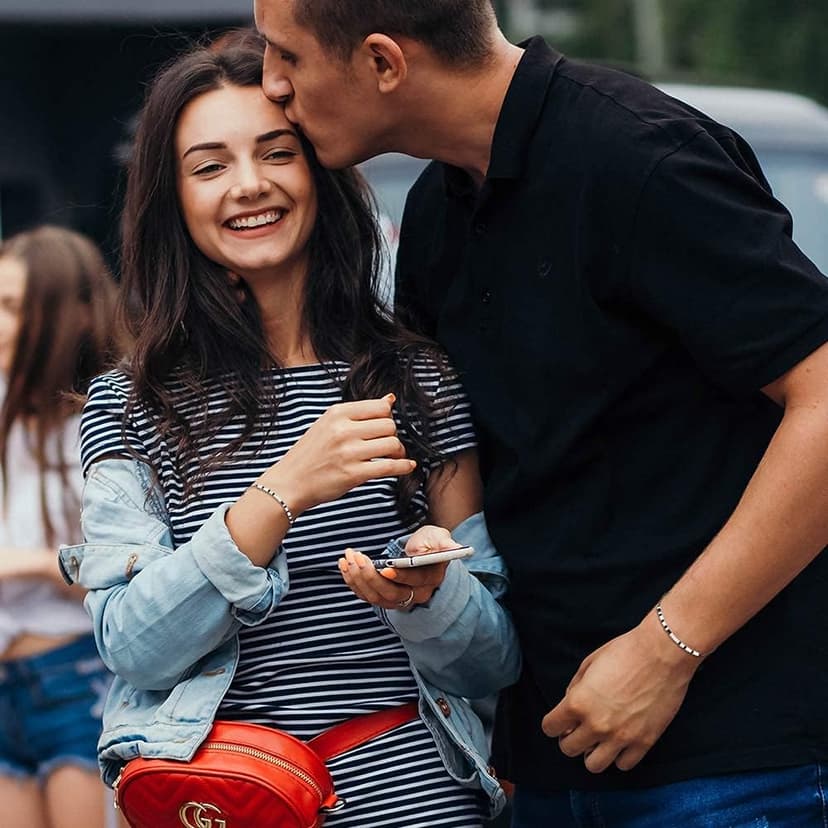 Gifts for Girlfriend Boyfriend His Her Tarsus Pinky Promise Couple Bracelets Set Morse Code Jewelry B083NCSP9Z