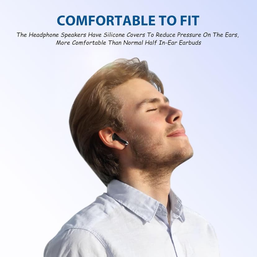 Wireless Earbuds for iPhone 17 Air 16 15 Pro Max Plus 14 13, 5.3 Bluetooth Headphones Noise isolating Ear Buds with Mic Touch Cordless Earbud for Samsung Galaxy S25 Ultra S24 S23 Fe S22 A35 Pixel 10 9