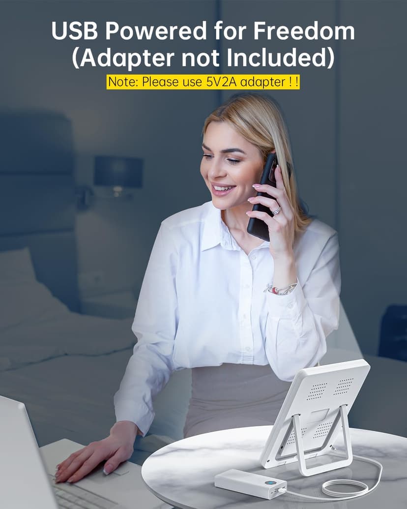 SUXIO Light Therapy Lamp - 10000 Lux Therapy Lights, 3 Timing & Mode Happy Lamp, Touch Control Daylight Lamp with Memory Function, Portable Light Therapy Box for Home/Office Use As Lift Mood