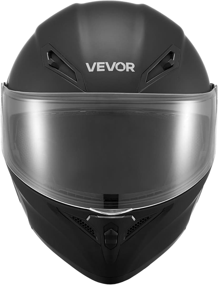 VEVOR Motorcycle Helmet DOT Approved, Adult Motocross Dirt Bike Helmet with Large Clear Visor, Comfortable Motorbike Racing Street with Detachable Liner for Men & Women