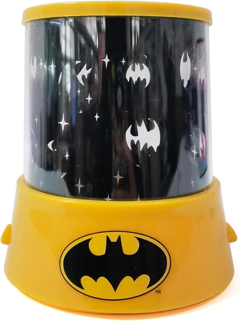 Idea Nuova Batman Color Changing Kids Lamp and Nightlight,LED Projection Light for Bedroom Décor, Superhero Night Lamp for Boys & Girls