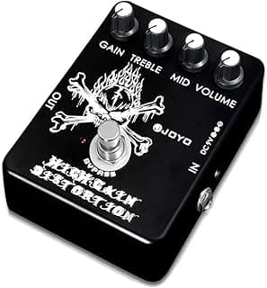 JOYO High Gain Distortion Pedal from AC/DC Crunch to Heavy Metal with Full Range EQ for Electric Guitar Effect - Bypass (JF-04)