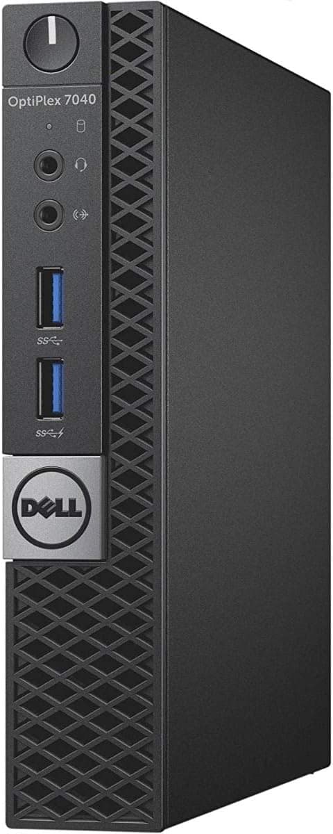 Dell Optiplex 7040 Micro Form Factor Desktop, Intel Quad Core i5 6500T 2.5Ghz, 16GB DDR4, 256GB NVMe SSD, Wi-Fi, HDMI, Windows 11 Pro (Renewed)
