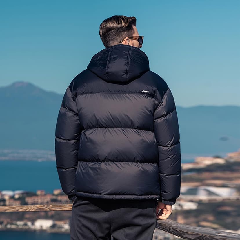 ZVX Goose Down Jacket, Warm and Soft Goose Down Jackets Men,Waterproof Windproof Unisex Down Jacket