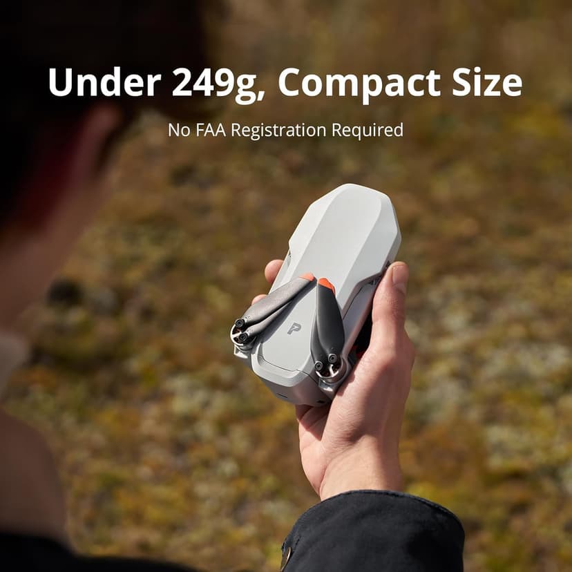 Potensic ATOM 2 Fly More Combo Drone with Camera Under 249g 8K Photo 4K HDR Video AI Track and Charging Hub (APM2530221) + 64GB Card + Sling Backpack + Landing Pad + Cleaning Kit +More(19pc Bundle)