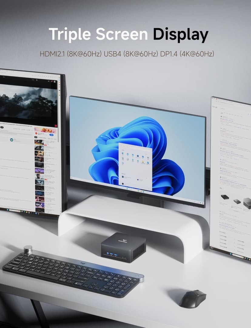 MINISFORUM DeskMini UM760 Slim Mini PC AMD Ryzen 5 7640HS Small PC, 16GB DDR5 RAM+1TB PCIe4.0 SSD, HDMI/DP/USB4 Outputs, 2.5G LAN, WiFi 6E, BT5, 4xUSB Port AMD Radeon 760M Graphics Small Form Factor