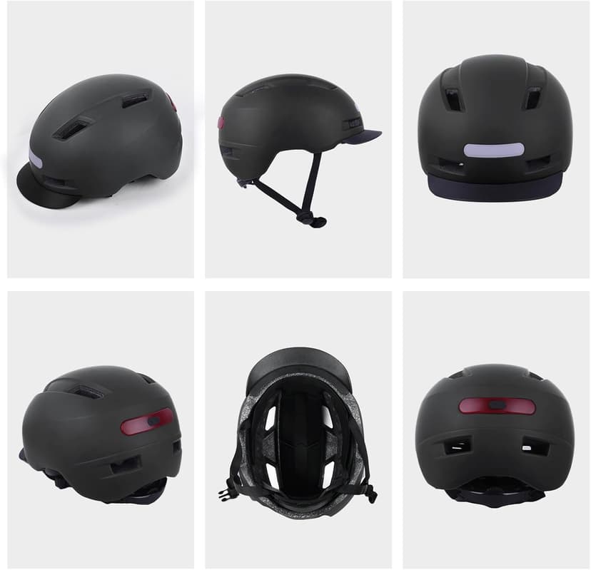 Bike Helmet, Shinmax Adult Cycling Helmet with USB Rechargeable LED Front and Back Light Bicycle Helmets for Men Women