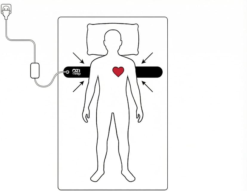 Non-Wearable Contactless Sleep Tracker & Sleep Monitor Device for Adults and Kids | No Subscription, Heart Rate, Breathing & Sleep Stage, Real-Time Monitoring, Smart Alarm