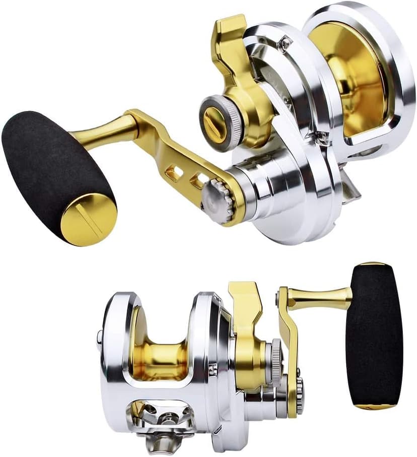 PROBEROS Conventional Reel Trolling Reels - Lever Drag Deep Sea Ocean Big Game Offshore Jigging Fishing Reels