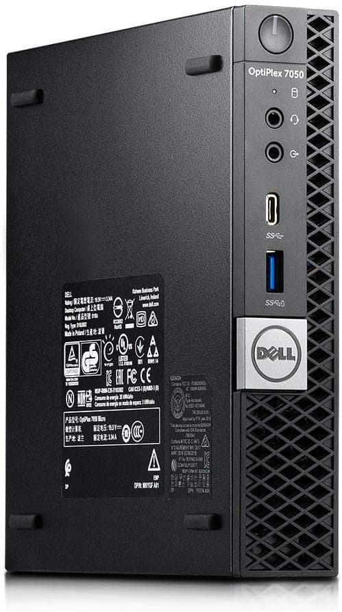 Dell OptiPlex 7050 Micro Computer, Intel Quad Core i5-6500T up to 3.1GHz, 16G DDR4, 256G SSD, Windows 11 Pro 64 Bit (Renewed)