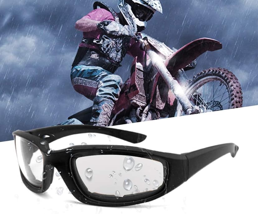 3 Pair Motorcycle Riding Glasses Padding Goggles UV Protection Dustproof Windproof Motorcycle Sunglasses for Outdoor Actives