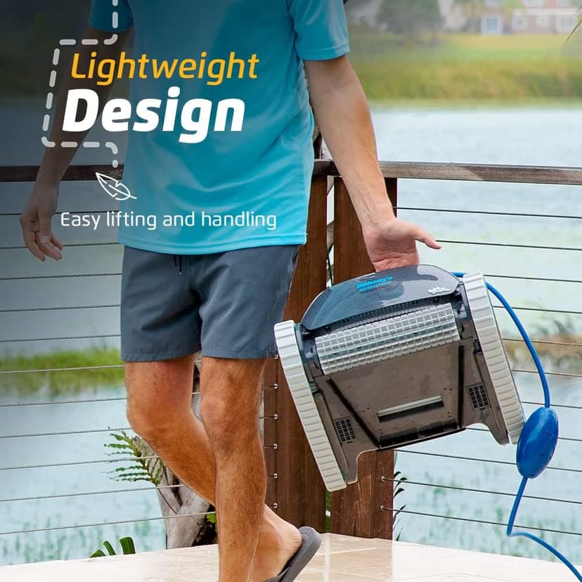 Dolphin Advantage Automatic Robotic Pool Vacuum Cleaner, Wall Climbing, Active Scrubber Brush, Ideal for In-Ground Pool Types up to 33 FT in Length