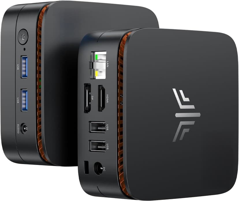 KAMRUI Essenx E1 Mini PC, N95 Processor (up to 3.4GHz), 12GB LPDDR5 RAM 256GB M.2 SSD, Mini Desktop Computer Support Dual 4K, WiFi, Ethernet for Business, Office, Home