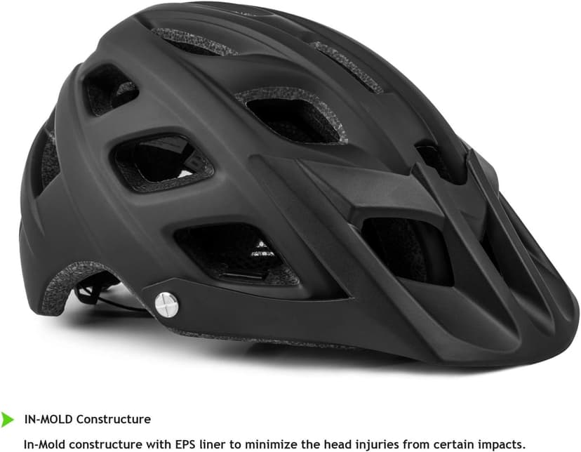 Exclusky Bike Helmet Mountain Bike Helmet for Adults Lightweight MTB Cycling Helmet for Men Women Adjustable Bicycle Helmet with Visor