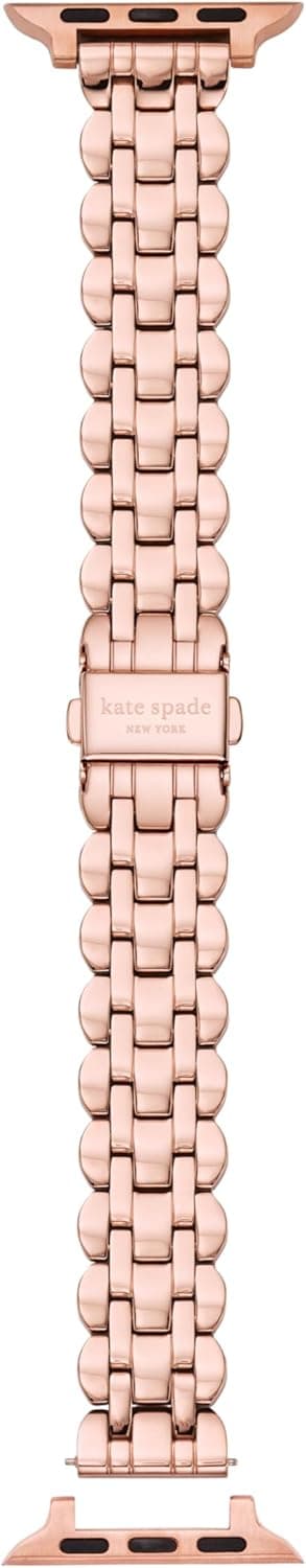 Kate Spade New York Designer Interchangeable Stainless Steel Band Compatible with Your 38/40/41mm Apple Watch Series 9/8/7/6/5/4/3/2/1/SE