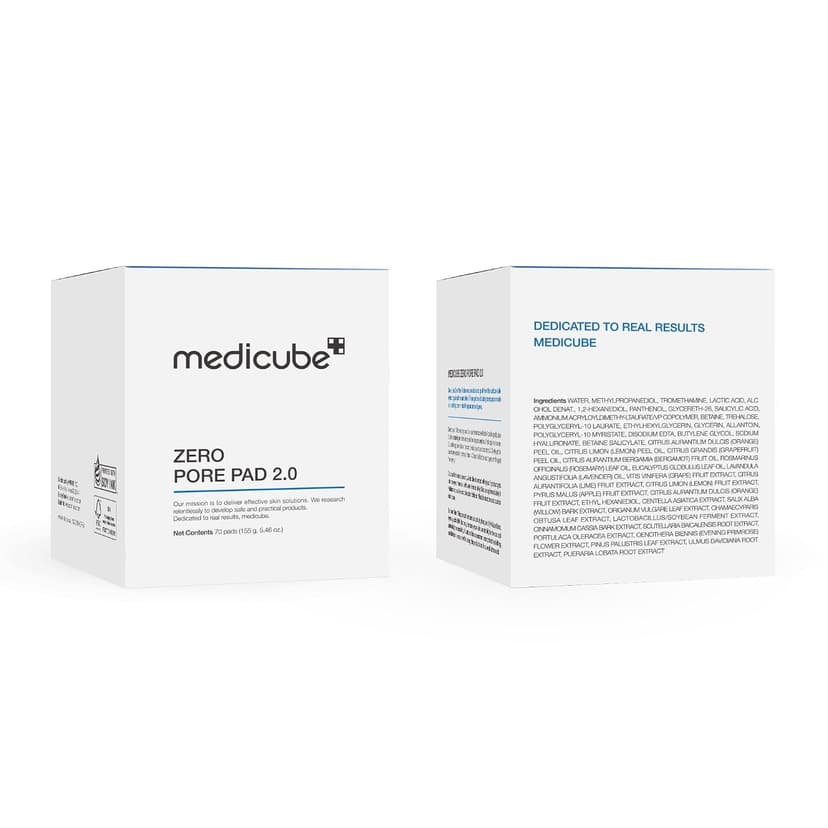 Dual-Textured Facial Pad with 4.5% AHA Lactic Acid, 0.45% BHA Salicylic Acid - For All, Korean Skin Care, 70 Pads, 1 Pack medicube Toner Pads Zero Pore Pad 2.0 for Exfoliation and Pore Care B09V7Z4TJG