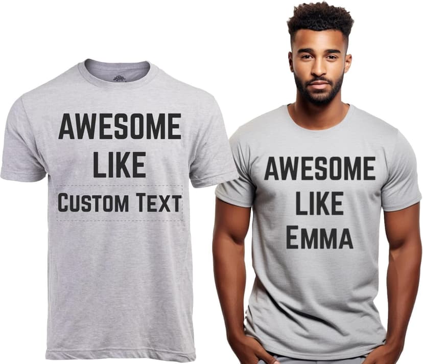 Awesome Like My Daughter | Funny Tee Shirt, Sarcastic Saying Humor Dad Joke T-Shirt for Father Grandpa Daddy B0B9ZTP9F7