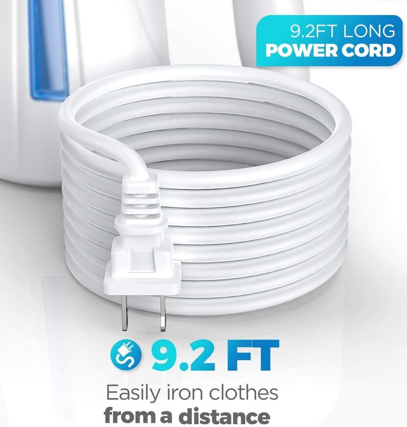 OGHom Steamer for Clothes, Handheld Clothing Steamer for Garment, 240ml Big Capacity 700W Portable Travel Steam Iron (Blue)