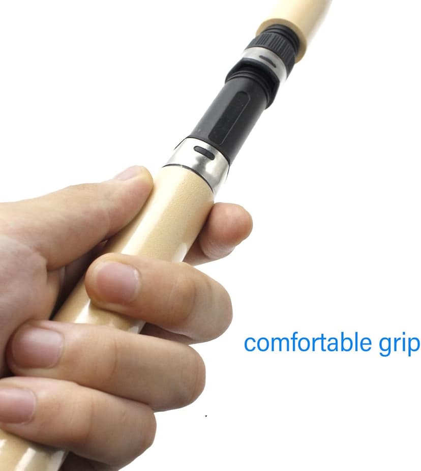 Fockety Ice Fishing Rod and Reel Combo, 29.5 inch Ultralight Spinning Ice Fishing Combos, High Visibility Ice Fishing Pole Ice Fishing Gear for Walleye, Perch, Panfish and Trout