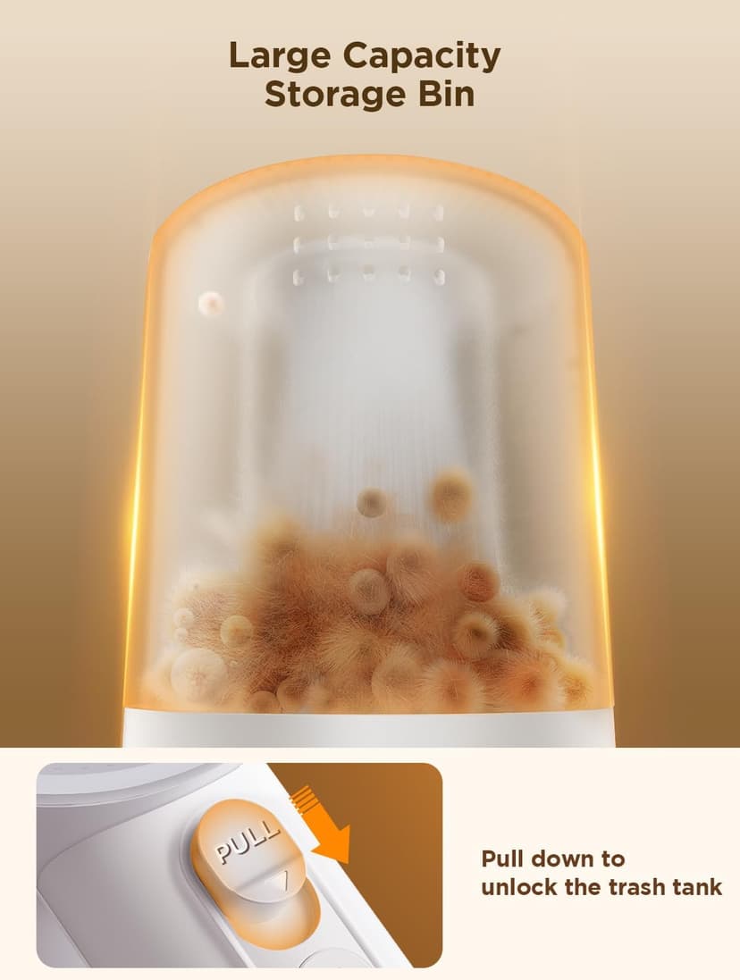 Rechargeable Fabric Shaver, Lint Remover for Clothes, Lint Shaver 6-Leaf Blades, 3-Speeds Lint Shaver with LED Display for Effortless Fuzz & Pill Removal for Clothes, Sweaters, Furniture, White