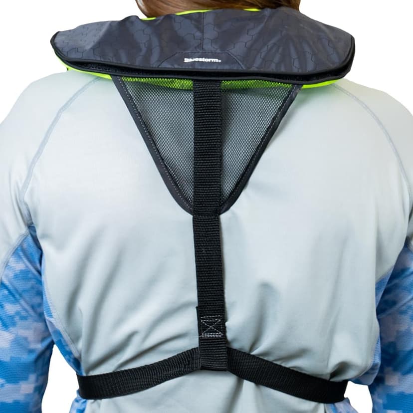 BLUESTORM Cirrus26 Inflatable PFD Life Jackets for Adults | US Coast Guard Approved Automatic Life Vest w/Manual Override Convertibility