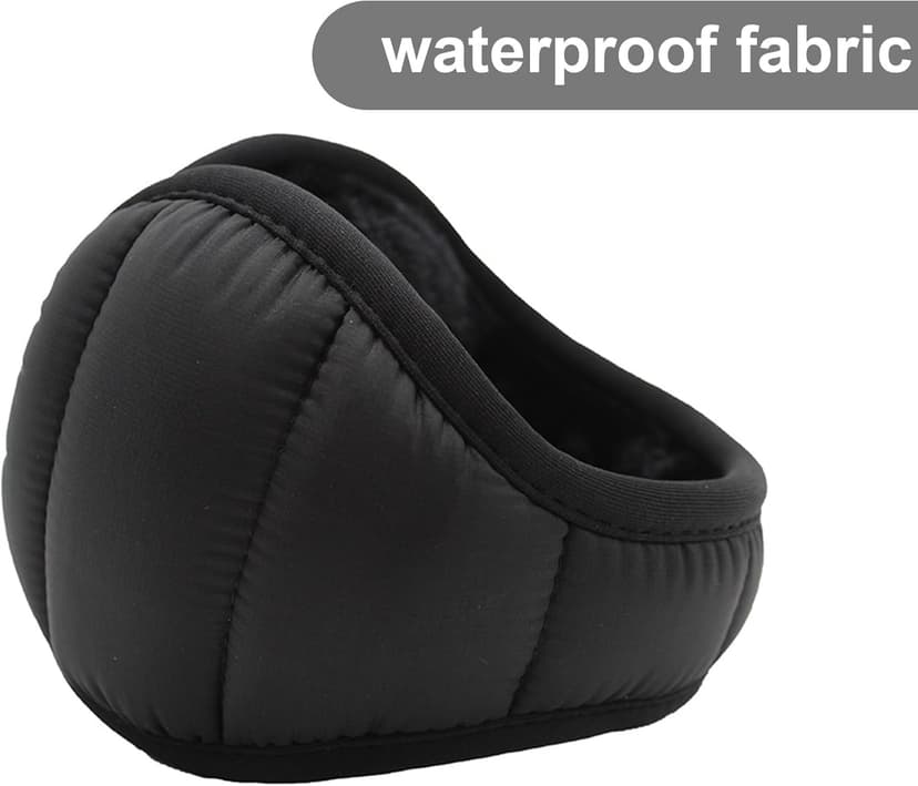 Generic Ear Muffs Men, Waterproof Foldable Earmuffs for Winter Ear Warmers with Soft Warm Plush Lining Ear Muffs Winter for Cold Weather Outdoor Activities