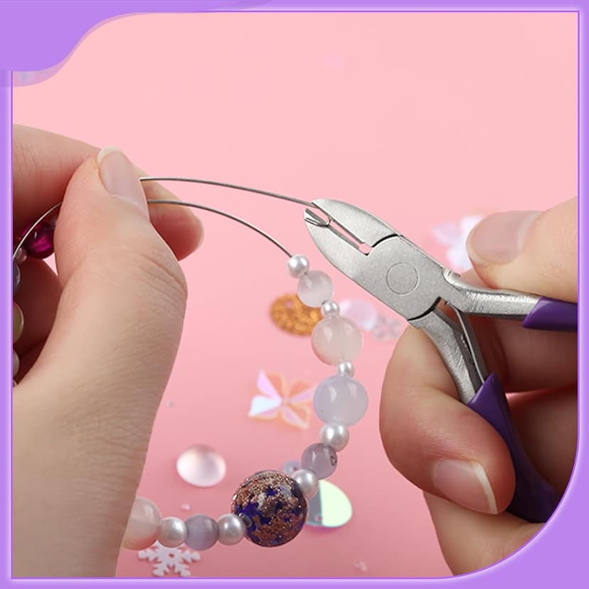 Mini Diagonal Pliers 3 Inches Wire Cutters Small Side Cutter Mini Jewelry Pliers High Hardness Wire Cable Snips Flush Cutter Snips Tools For Wire Wrapping Bending Cutting Snipping B0CJDWVLJH