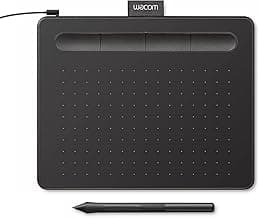 Wacom Intuos Small Graphics Drawing Tablet, Includes Training & Software; 4 Customizable ExpressKeys Compatible with Chromebook Mac Android & Windows, Black