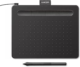 Wacom Intuos Small Graphics Drawing Tablet, Includes Training & Software; 4 Customizable ExpressKeys Compatible with Chromebook Mac Android & Windows, Black
