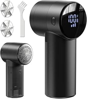 Electric Lint Remover and Fabric Shaver, Rechargeable Clothes Shaver for Sweater Furniture Couch, 3-Speed Pill Remover Defuzzer to Remove Fuzz Pilling from Blanket Jacket