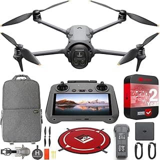 DJI Mavic 4 Pro Triple Camera Flagship Drone (w/DJI RC 2 Remote), 100MP 4/3 CMOS Hasselblad Camera With 6K/60fps HDR Video, 0.1-Lux Nightscape, Obstacle Sensing Bundle with Deco Gear Kit