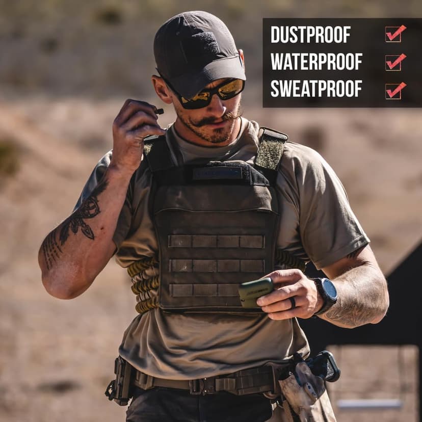 ISOtunes Sport Caliber BT Shooting Ear Protection for Gun Range – Bluetooth Hearing Protection for Shooters, 25 dB Noise Reduction Rating (NRR) Shooting Ear Buds with Electronic Ear Protection