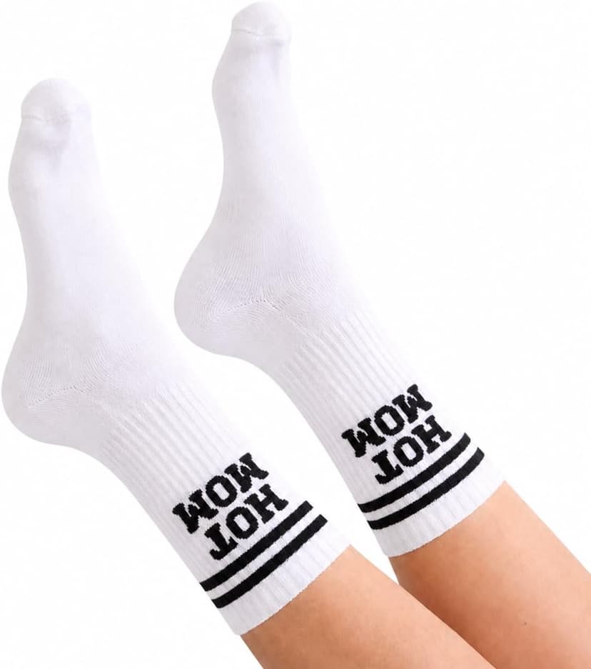 Hot Moms Socks for Women, Funny New Mom Gift B0FHX1GS22