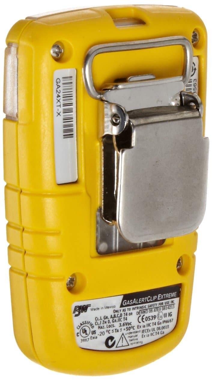 BW Technologies BWC2-M BW Clip Single Gas CO Monitor, 35/200, Yellow, Standard, 1 Count