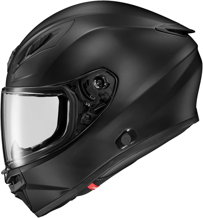ScorpionEXO R430 Full Face Street Motorcycle Helmet with Bluetooth Ready Speaker Pocketss DOT/SNELL Approved Solid (Matte Black - X-Large)