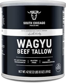 South Chicago Packing Wagyu Beef Tallow, 42 Ounces, Paleo-friendly, Keto-friendly, 100% Pure Wagyu