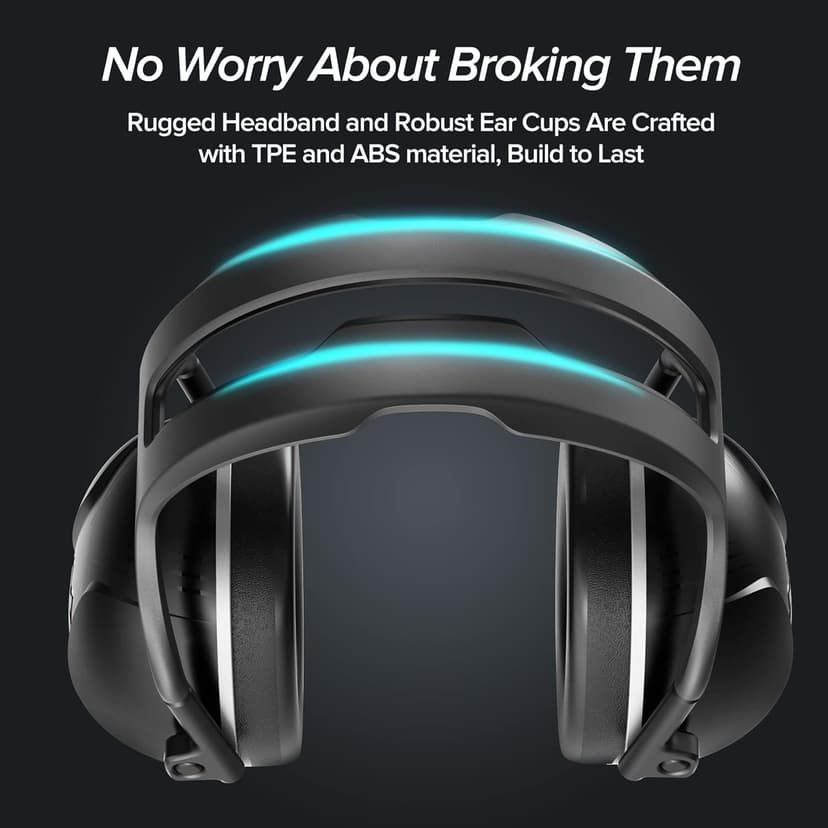 SNR 35dB High Noise Cancelling Ear Muffs, Ear Protection for Mowing, Adult Noise Cancelling Headphones for Autism, Hearing Protection Ear Muffs for Noise, Noise Reduction Earmuffs for Shooting,Mowing