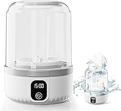 Underwear Washing Machine, Upgrade 1.5L Mini Portable Washing Machine Rechargeable Underwear Washer Deep Cleans Small Clothes for Apartment, Dorm, RV, Travel & Hotel Use