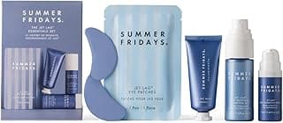 Summer Fridays Jet Lag™ Essentials - Mini Hydrating Skin Care Set With Jet Lag™ Mask, Eye Patches, Deep Hydration Face Serum & Hydration Mist - Travel Size Skincare Kit & Gift Set (4 Count) B0DY1WSW83
