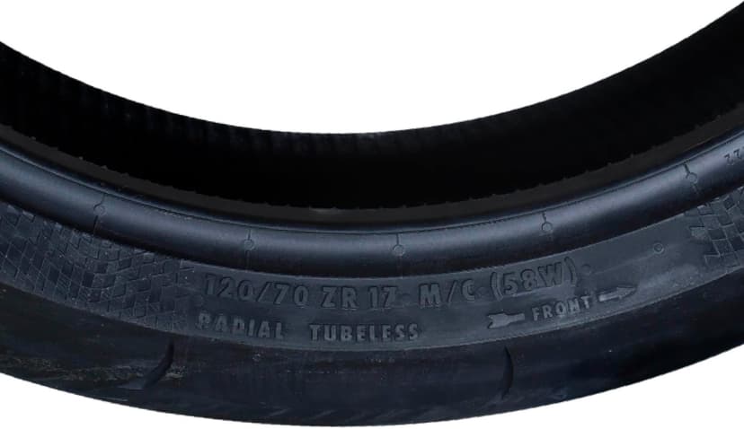 Continental ContiSportAttack 120/70ZR17 Front Motorcycle Tire - High Performance Sport Touring Radial Tire for Street Bikes 120/70-17