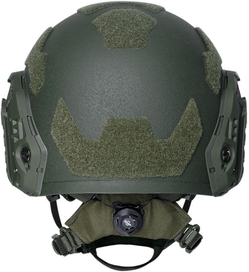 OD Level IIIA Super High Cut OPS Fast SF Tactical Helmet with Accessory Mounts