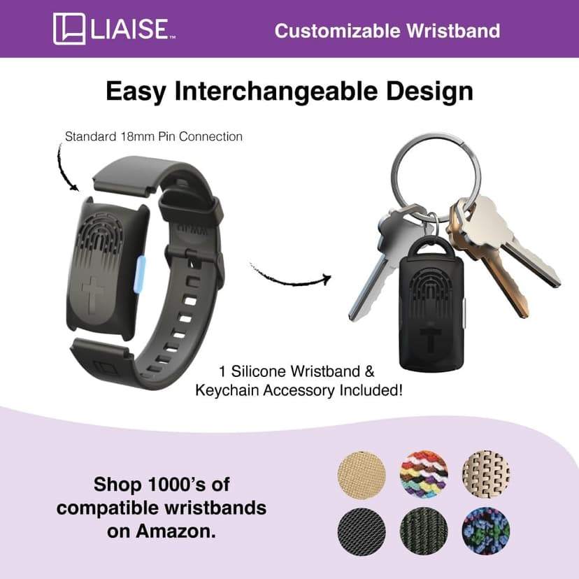 LIAISE Wearable Audio Wrist Band, WWJD Bracelet and Audio Bible, 300+ Verses from NIV, Jesus Bracelet Speaker, Christian Wristband, Christian Gifts for Men, Christian Gifts for Woman (White)