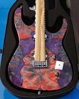 Leo Jaymz Electric Guitar Hurricane Deluxe See What You Get Series, Mahogany Body, Roasted Maple Neck, Rosewood Fretboard, Locking Tuners, Rounded Frets, Case (S-Grade, VC-0010)