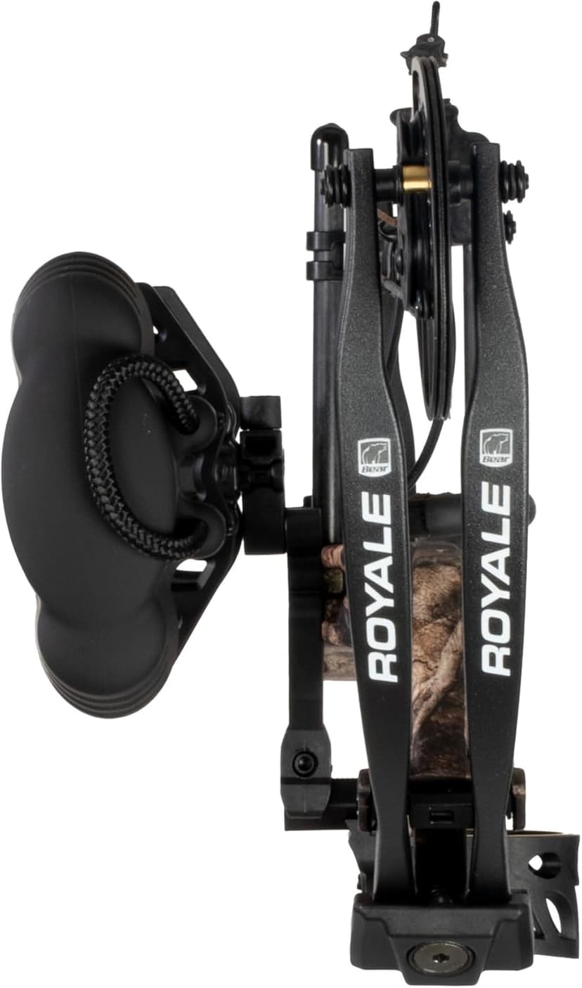Bear Archery Royale Ready to Hunt Compound Bow Archery Set with Archery Accessories for Adults and Youths, 12”- 27” Draw Length, 5-50 Lbs Draw Weight, Up to 290 FPS